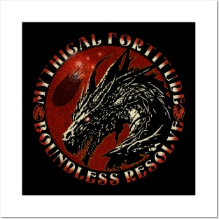 Mythical Fortitude, Boundless Resolve Dragon Posters and Art